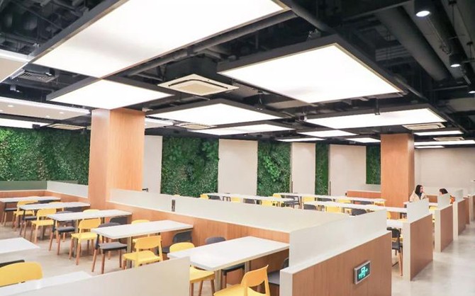 福建泉州石獅寶蓋單位食堂設計效果圖片