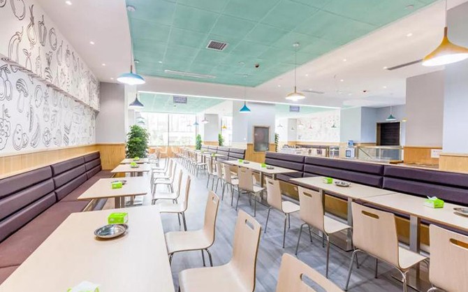 莆田食堂承包學校食堂高級設計效果圖片