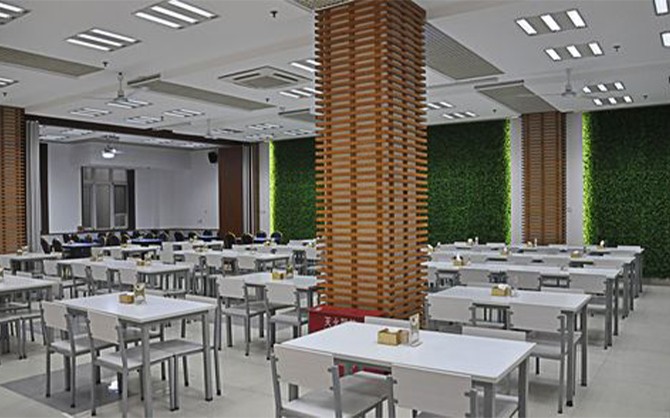 福建泉州晉江00人工廠食堂裝修圖片