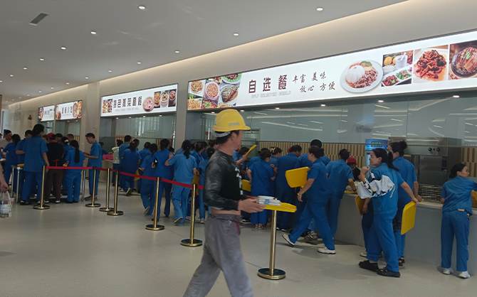 味萊客餐飲,企業食堂,就餐現場