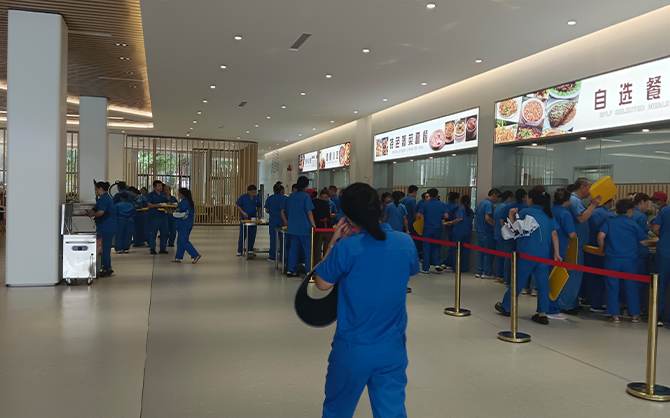 味萊客餐飲,企業食堂,就餐現場