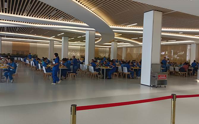 味萊客餐飲,企業食堂,就餐現場