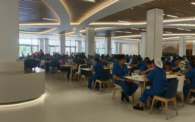 味萊客餐飲,企業食堂,就餐現場