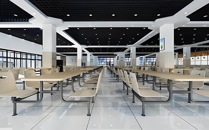 大型園區食堂環境圖片