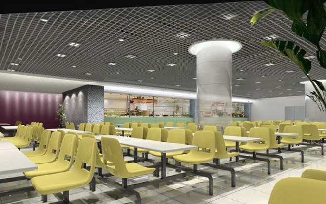 龍海食堂承包服務中的單位食堂內部裝修圖片